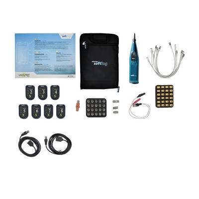 Set diagnostico 'Softing': include dispositivo diagnostico, cavo di connessione, adattatore e manuale di istruzioni. Ideale per la diagnosi dei veicoli.