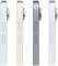 Quattro smartphone affiancati, raffigurati di lato, nei colori azzurro chiaro, beige, grigio e rosa chiaro.