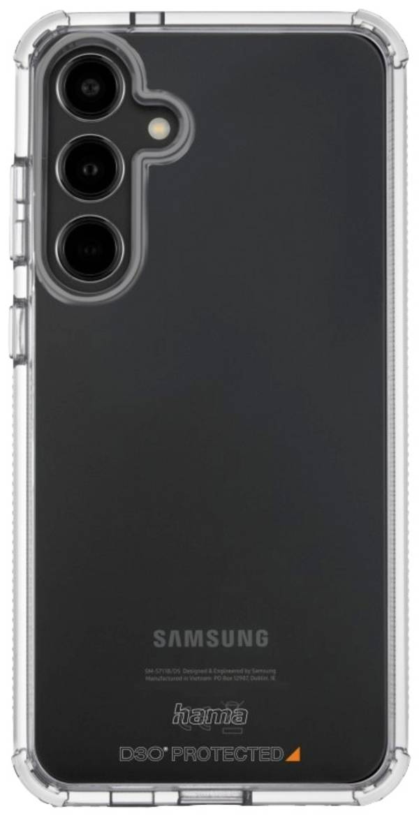 Hama  Backcover per cellulare Samsung Galaxy S24 Trasparente Anti urti, Carica induttiva 00136073