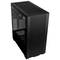 Case PC nero con finestra laterale trasparente. Ideale per la costruzione di computer personalizzati. Design semplice e moderno.