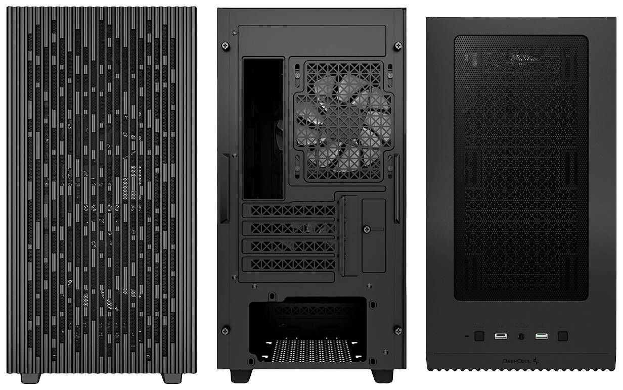 DeepCool DeepCool Matrexx 40 3FS Micro-ATX - schwarz Micro-Tower PC Case da gioco, Contenitore, PC Case Nero-3