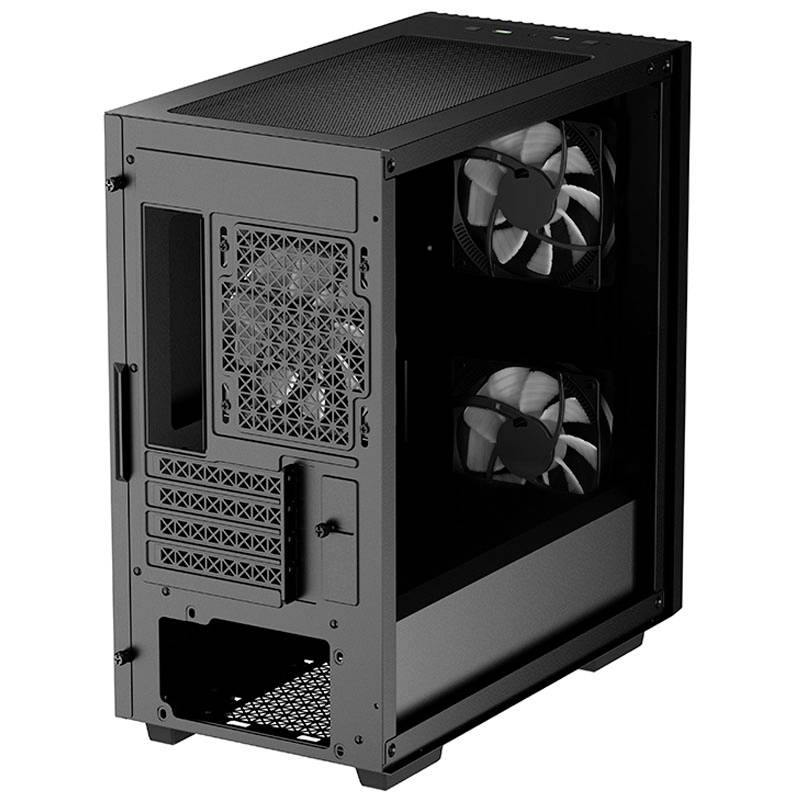 DeepCool DeepCool Matrexx 40 3FS Micro-ATX - schwarz Micro-Tower PC Case da gioco, Contenitore, PC Case Nero-7