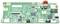 Una scheda elettronica verde con diversi chip, connettori e componenti elettronici per funzioni di controllo.