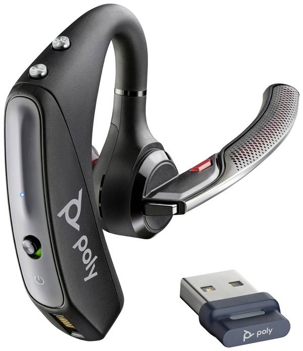 POLY Cuffie Bluetooth Voyager 5200 USB-A + dongle BT700