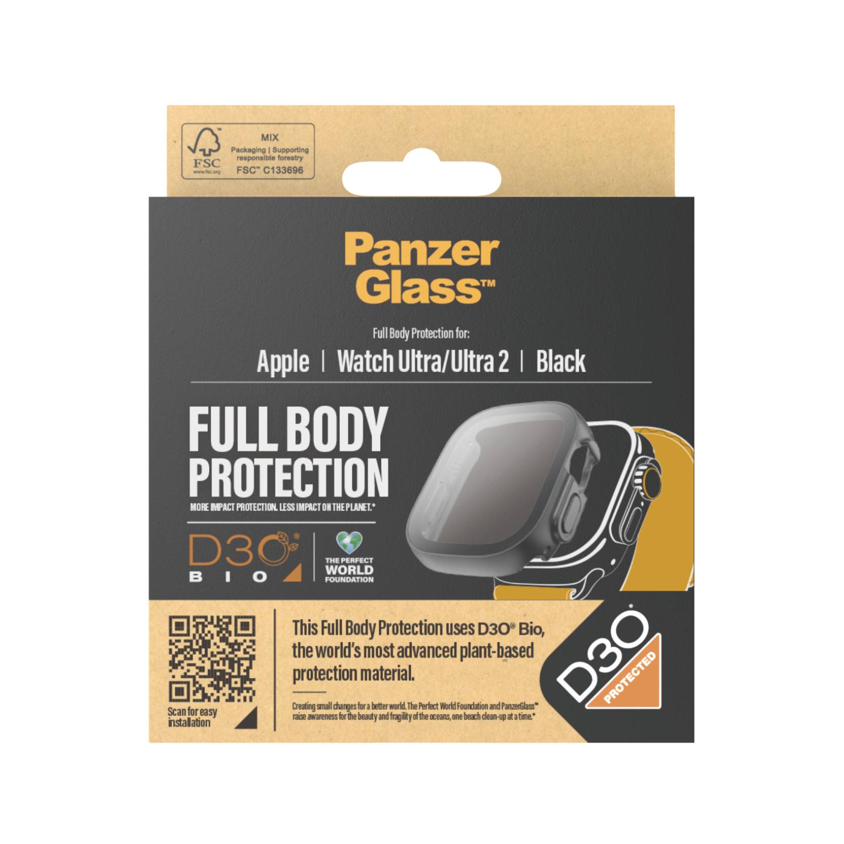 PanzerGlass Sonstiges Wearable-Zubehör Vetro di protezione per display Apple 1 pz. antigraffio 3691-4