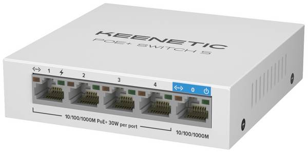Interruttore POE+ Keenetic 5 KN-4610-01-EU Interruttore PoE+ 4 porte + 1 uplink