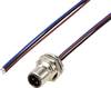 TRU COMPONENTS TC-12833060 Connettore da incasso sensore/attuatore M12 Spina 0.5 m Numero di poli: 3 1 pz.