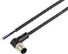 TRU COMPONENTS TC-12833092 Cavo di collegamento per sensore o attuatore M12 Spina angolata 2 m Numero di poli: 3 1 pz.