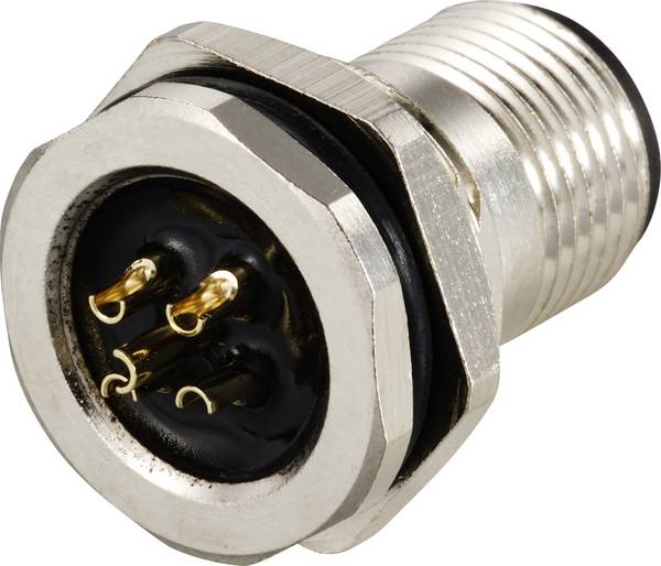 TRU COMPONENTS TC-12833188 Connettore da incasso sensore/attuatore M12 Spina Numero di poli: 5 1 pz.