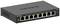 Switch di rete con otto porte Ethernet di Netgear, modello GS308E, adatto per connessioni di rete cablate in ambienti domestici o da ufficio.