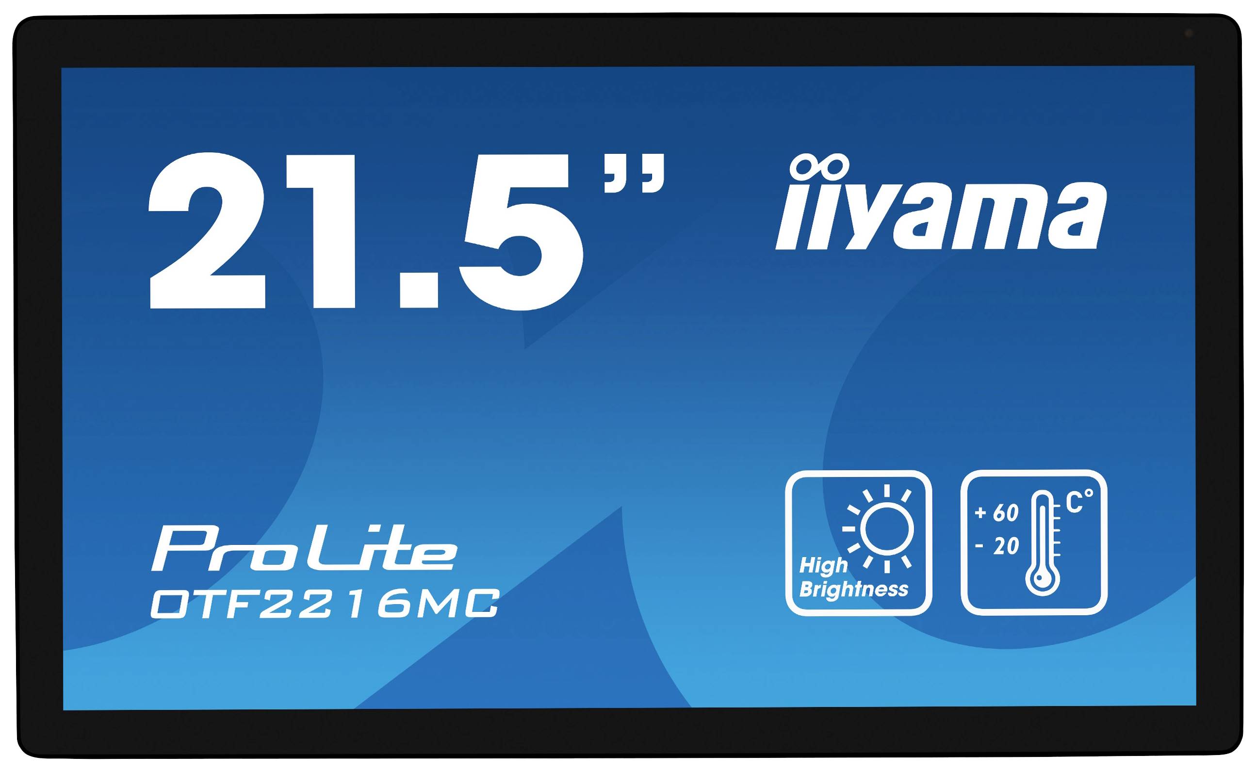 Iiyama ProLite OTF2216MC-B1 Monitor touch screen ERP: E (A - G) 55.9 cm (22 pollici) 1920 x 1080 Pixel 16:9 25 ms HDMI ™, DisplayPort, RJ45, VGA, Audio-Line-out VA LCD