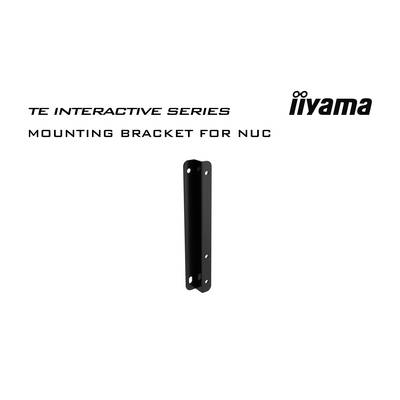 Supporto di montaggio per NUC, nero, verticale. Testo del marchio: 'Serie Interattiva iiyama TE'.