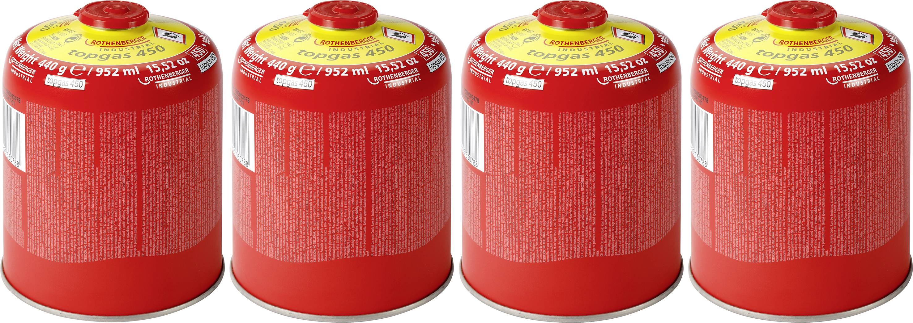 Rothenberger Industrial 1000003737 Cartuccia di gas 1.76 ml 4 pz.