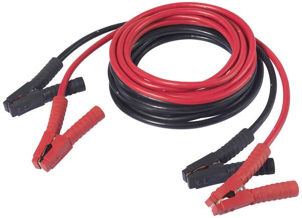 TOOLCRAFT TO-9626598 Cavi batteria per avviamento d'emergenza 50 mm² Alluminio (ramato) 6 m con pinze di plastica