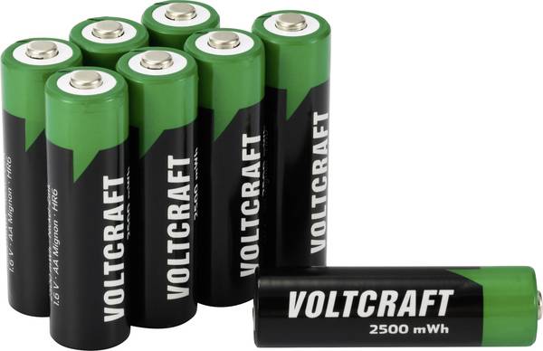 VOLTCRAFT VC-16044355 Batteria ricaricabile Stilo (AA) NiZn 1500 mAh 1.6 V 8 pz.