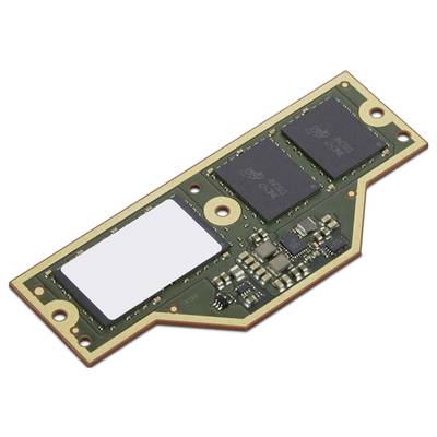 Nell'immagine è visibile una scheda elettronica con diversi chip neri e piccoli componenti elettronici.