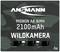 'Confezione di batterie ricaricabili Ansmann AA NiMH, 2100mAh, adatte per fotocamere da natura; design mimetico verde scuro; contiene 4 pezzi.'