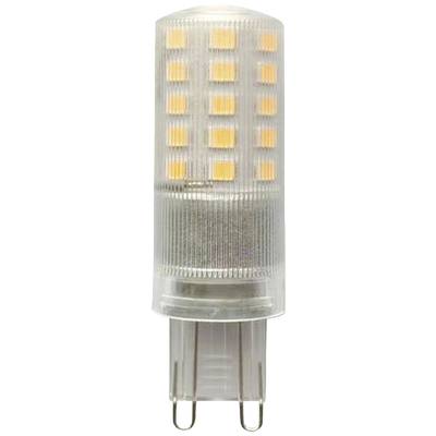 Una lampadina LED con attacco G9 e diversi LED arancioni, adatta per un'illuminazione a basso consumo energetico.