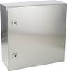 TRU COMPONENTS TC-SS505020 Quadro elettrico 500 x 500 x 200 Acciaio inox Grigio luminescente 1 pz.