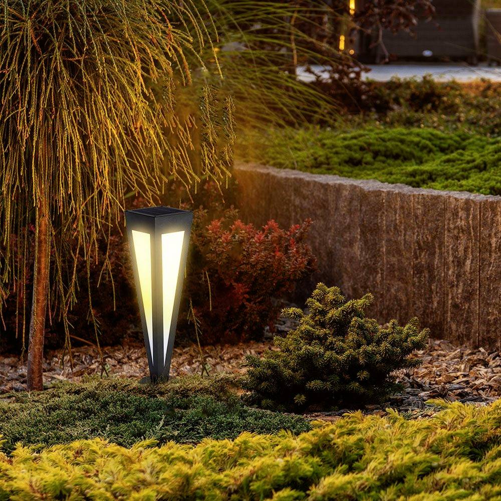 V-TAC Piantana Solare LED da Giardino 2W 635cm con Telecomando Colore Nero 3000K IP65-2