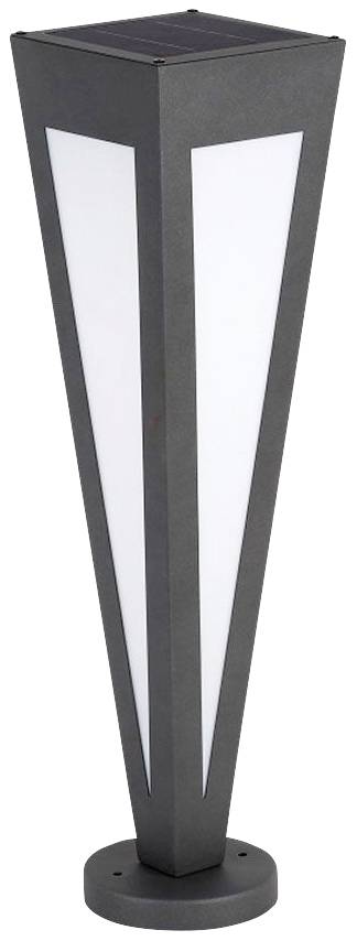 V-TAC Piantana Solare LED da Giardino 2W 635cm con Telecomando Colore Nero 3000K IP65-1