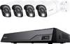 Reolink PS4KB01-8 NVS8-8MB4 LAN IP-Kit videocamere sorveglianza 8 canali con 4 camere 3840 x 2160 Pixel