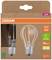 La confezione mostra una lampadina LED OSRAM, 470 lumen, 2,2W sostituisce 40W, classe di efficienza energetica A, luce calda, attacco E27.