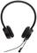 Cuffie over-ear nere con microfono integrato, adatte per chiamate e audio.
