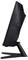 Un monitor per computer moderno, raffigurato di lato, mostra un design sottile con una scocca strutturata e un supporto stabile.