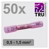 TRU COMPONENTS TC-12888400 Giuntafilo intermedio con guaina termoretraibile 0.5 mm² 1.5 mm² Completamente isolato Rosso 50 pz.