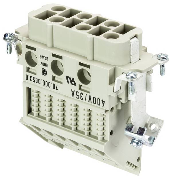 Wieland Electric 70.000.0653.0 Adattatore per morsetti Tot poli 6 10 pz.
