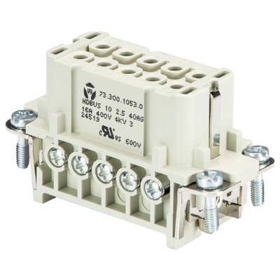 'Connettori industriali, beige, con più attacchi a vite e contrassegni; idonei per connessioni elettriche fino a 600V.'