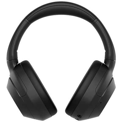 Cuffie over-ear nere con design chiuso, adatte per la riproduzione di musica e film. Ideali per l'uso in movimento.