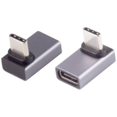 Due adattatori USB-C sono posizionati uno accanto all'altro. Uno mostra la spina, l'altro la porta. Sono utilizzati per il trasferimento dati e la ricarica.
