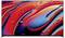 Arte astratta con vivaci tonalità di rosso, blu e arancione. Effetti fluidi e bolle creano un design dinamico e scorrevole.