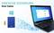 'Backup semplice dei tuoi dati' mostra un laptop, un hard disk e una chiavetta USB. I simboli rappresentano il backup dei file.