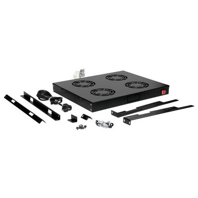 'Kit di ventole di raffreddamento con più ventole, cavi, staffe di montaggio e viti, idoneo per l'installazione in un rack server.'