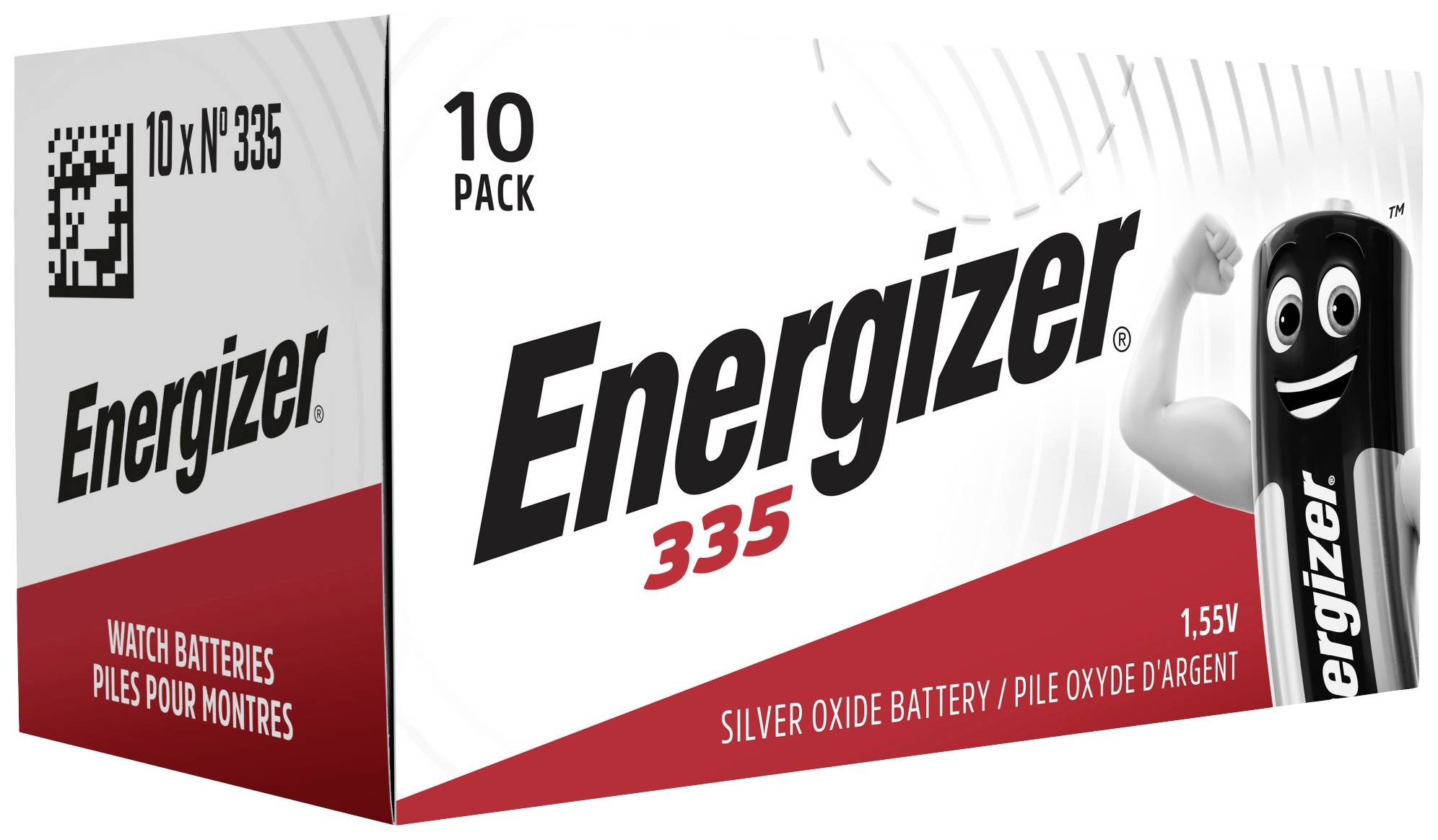 'Confezione di 10 batterie Energizer 335 per orologi, ossido d'argento, 1,55V.'