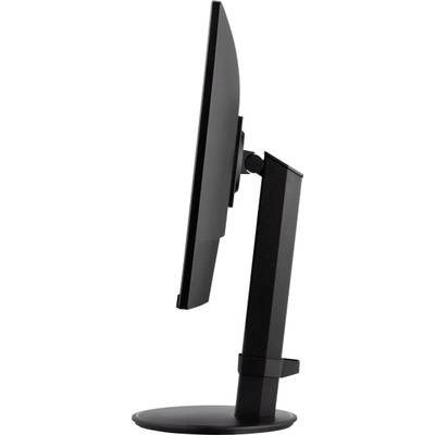 'Vista laterale di un monitor nero per computer'