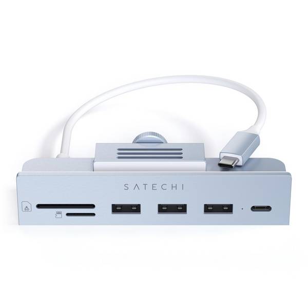 Satechi ST-UCICHB Hub USB 3+1 Porte USB-A, USB-C®, SD, microSD USB 3.0 5 GBit/s  Blu ST-UCICHB