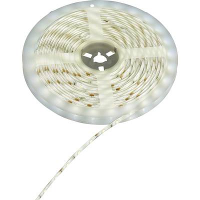Una striscia LED arrotolata con diodi visibili, pronta per essere utilizzata in progetti di illuminazione.