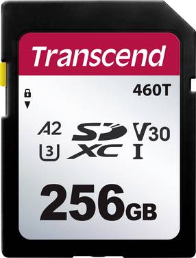 Transcend TS256GSDC460T-VS1 Scheda SD Dettaglio 256 GB  potente tecnologia 3D NAND, Adatto per applicazioni industriali