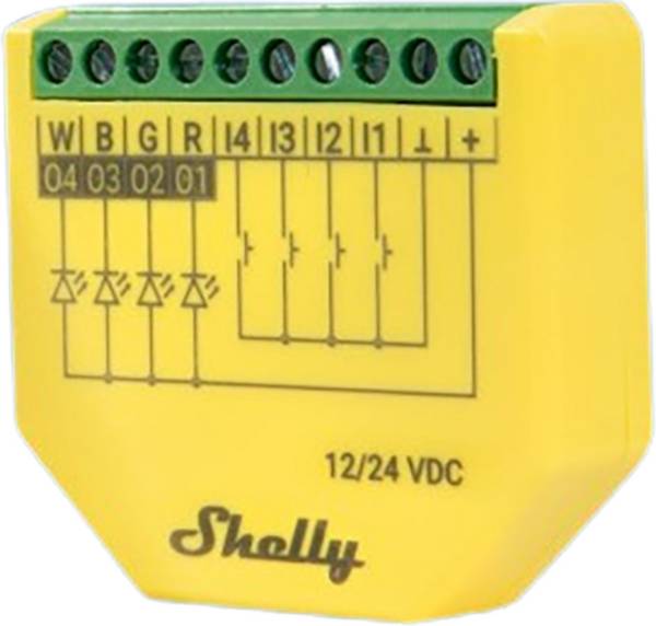 Shelly Shelly Plus RGBW PM  Controller  Bluetooth, Wi-Fi