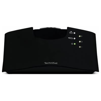 Dispositivo nero TechniSat con più luci sul lato destro, verdi e numerate da 1 a 3. Le luci indicano lo stato.
