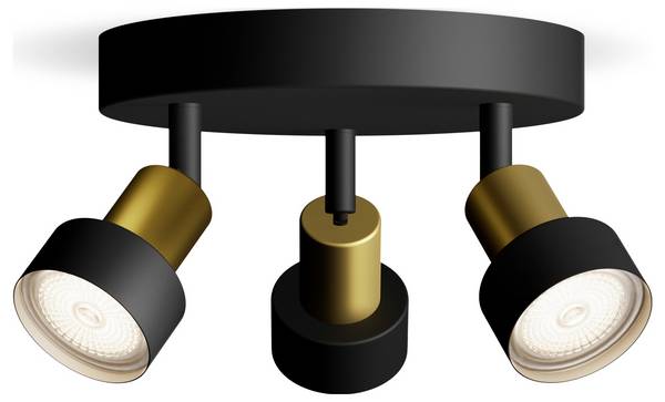 Philips Conduit 8720169299955 Faretto da soffitto  GU10   Nero, Oro