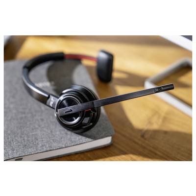 HP Poly Savi 8210-UC Cuffie On Ear DECT, Bluetooth Stereo Nero Eliminazione del rumore headset con microfono, regolazion-2
