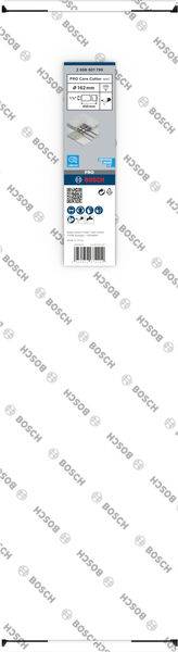 'Supporto lama Bosch. Dimensioni: 40 mm x 26 mm. Codice articolo: 2608640602. Adatto per BSHRP 320. Fabbricato in Svizzera.' Logo del marchio visibile.