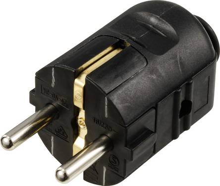 Sygonix SY-6629382 Spina di sicurezza Polipropene (PP)  250 V/AC Nero