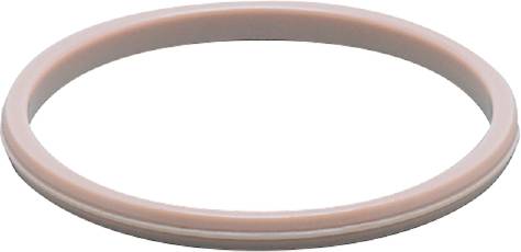 Un semplice pneumatico sottile rosa su sfondo bianco.