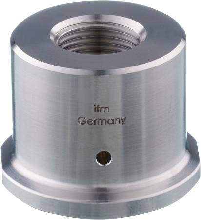 Involucro metallico con la scritta 'ifm Germany' al centro.